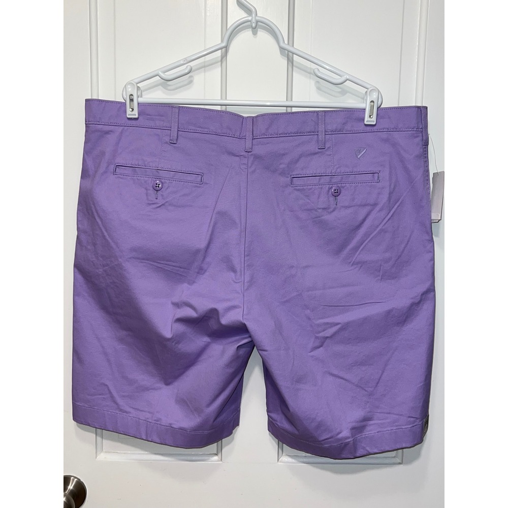 Cremieux Madison Relaxed Fit Shorts Mens 42 Purple Comfort Stretch Chino NWT - Picture 3 of 5